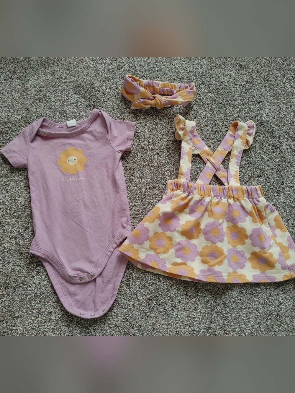 Floral 9M baby girl matching set